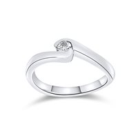 Anillo Gaurosa Mujer in Oro blanco Diamante 0.009 Ct 10419199 - 10419199